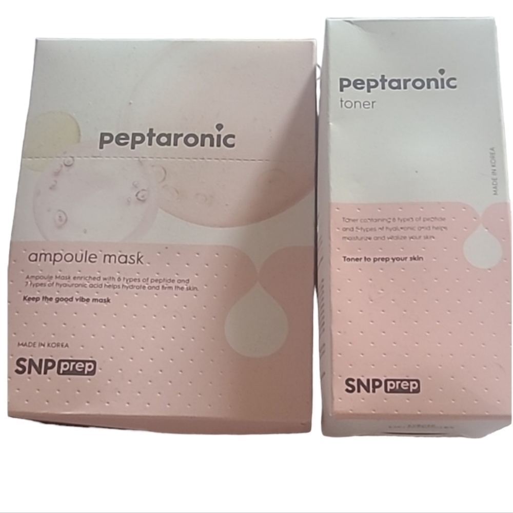 PEPTARONIC facial masks and toner